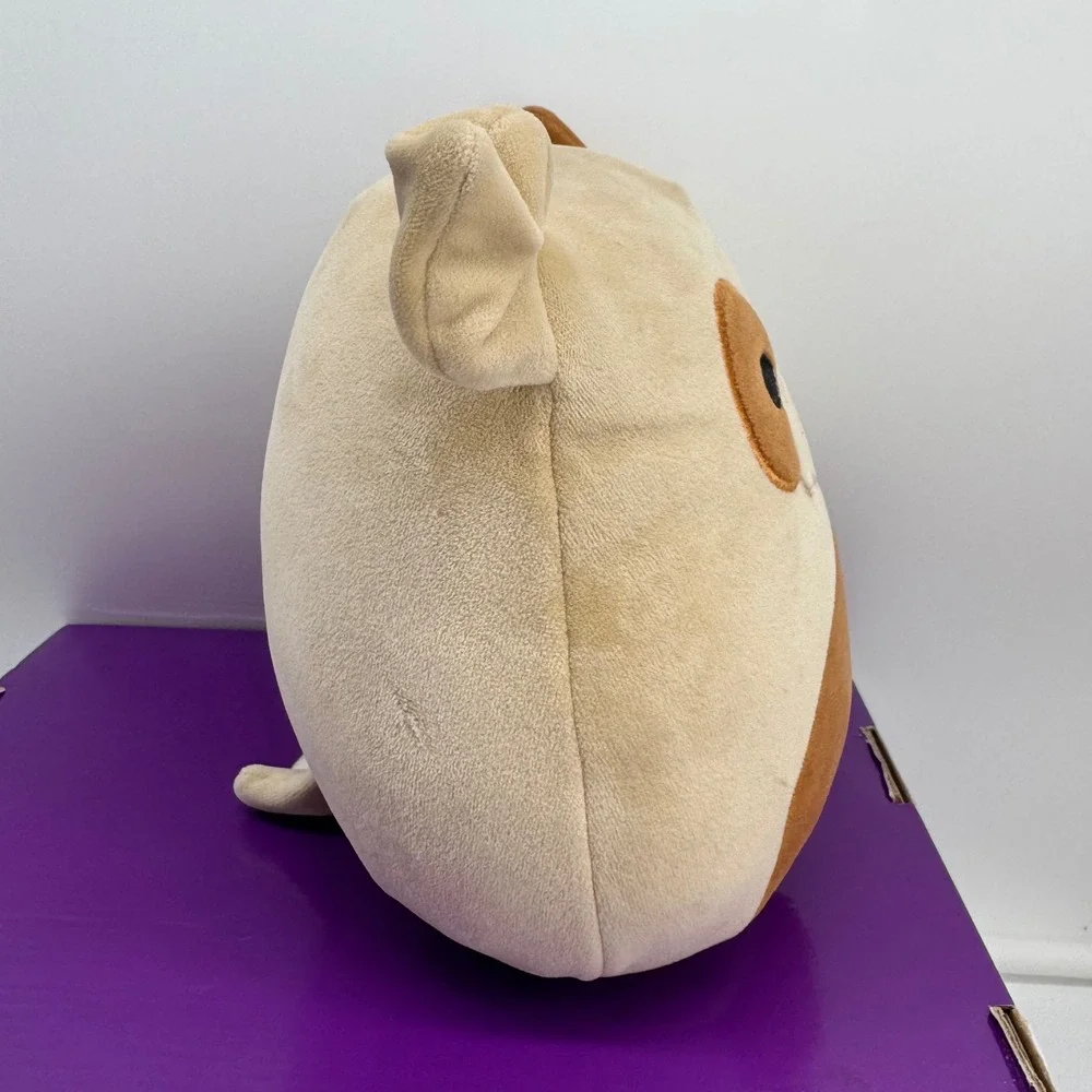 Squishmallows Brock the Bulldog 8 Inch Tan Brown Dog Plush Toy Kellytoy
